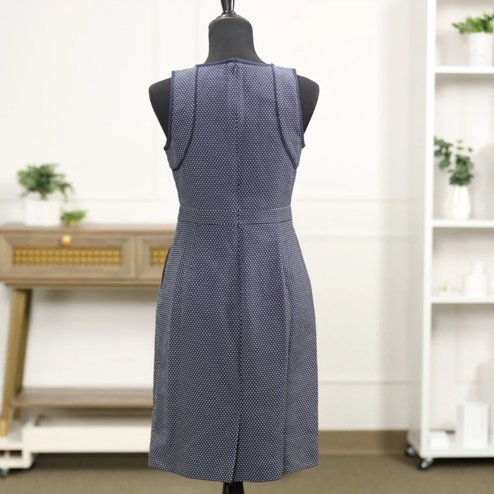 J. Crew Navy Polka Dot Mini Dress